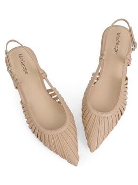 Modatope Pointed Toe Slingback Flats